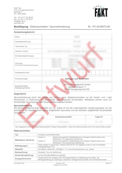 Fakt Gutachten für Tesla Model S (Plaid) 4
