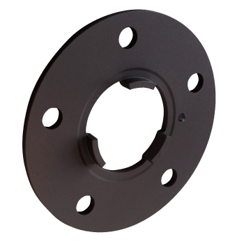 Distanzscheibe ALU 8mm von SCC in Schwarz eloxiert - 12788W