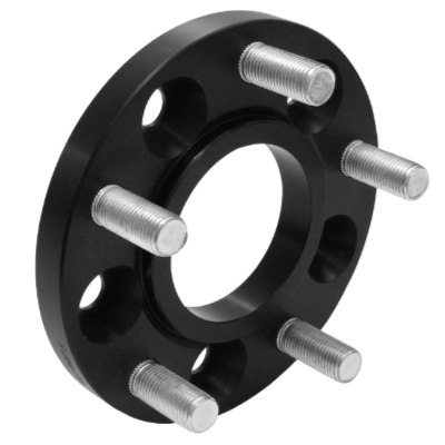 Distanzscheibe ALU 15mm von SCC in Schwarz eloxiert - 12125W