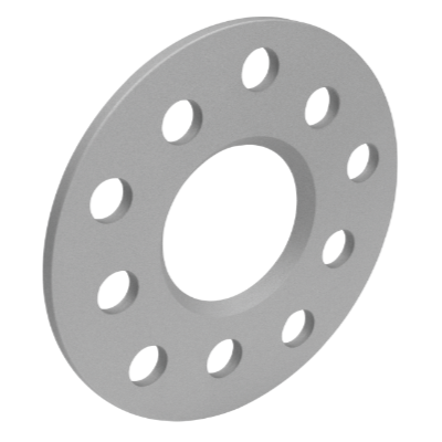 Distanzscheibe ALU 5mm von SCC in Silber eloxiert 100/5-57,1 - 10205E